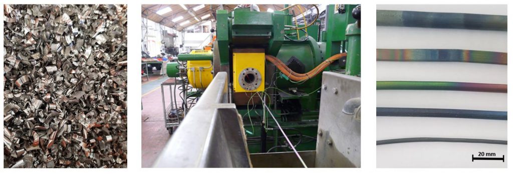 recycling with extrusion process